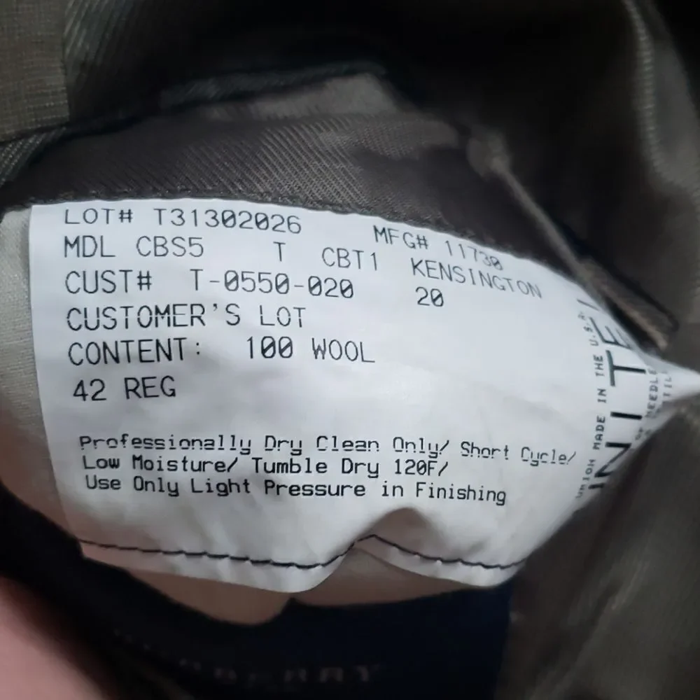Burberry London Saks Fifth Avenue Brown Suit Coat